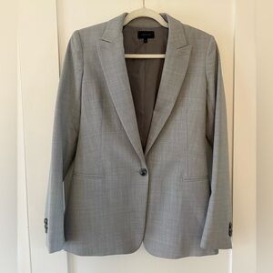 Theory | Gray Ganella Blazer wool blend classic suit blazer work office sz 2